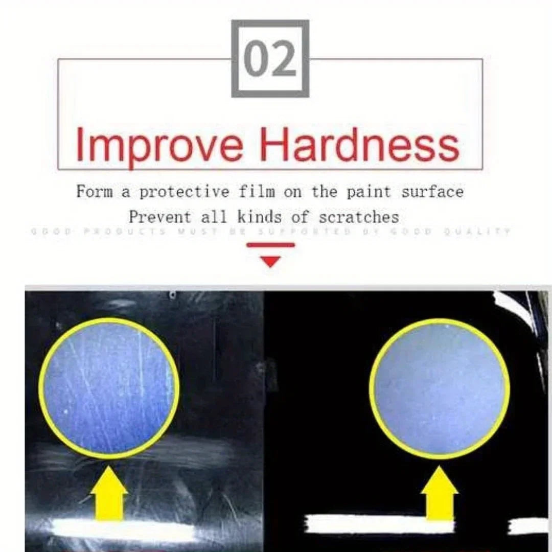 Comparison of paint surfaces before and after protective film application, highlighting scratch resistance.