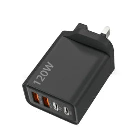 Ładowarka 120W Multiport QC3.0 PD - USB Type C dla iPhone Xiaomi Huawei EU/US