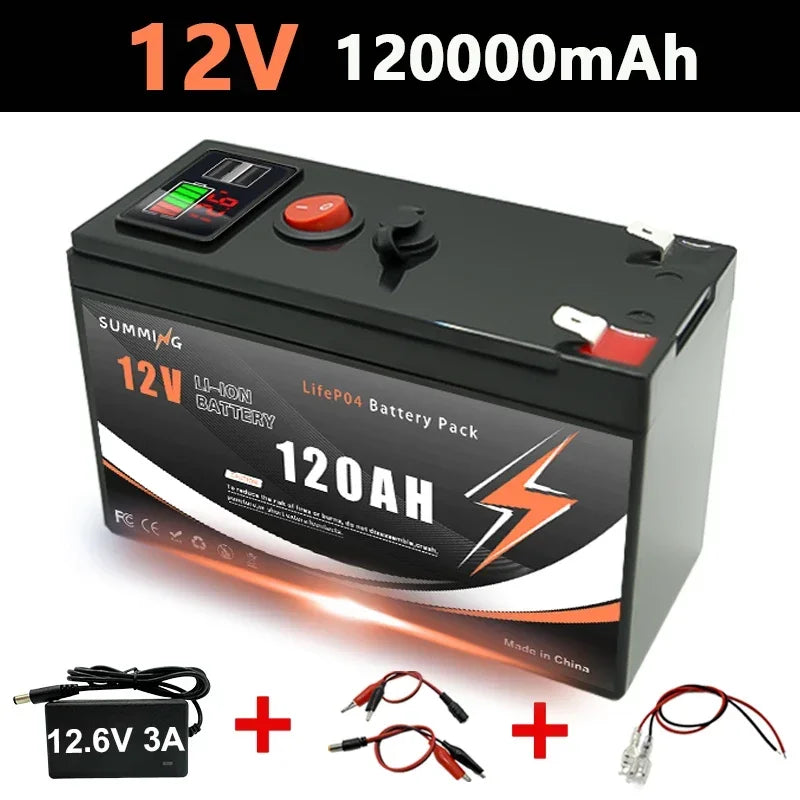 Bateria LiFePO4 12V 150Ah Litowa - 4000+ Cykli do Paneli Solarnych UPS Kajaków