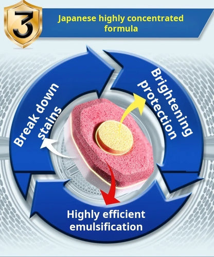 Washing Machine Cleaner Effervescent Tablets Deep Cleaning Washer Stains Detergent Laundry Tub Safe Deodorizer Household Tools