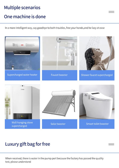 Pompa Prysznicowa 24V Automatyczna - Zwiększenie Ciśnienia Wody w Domu