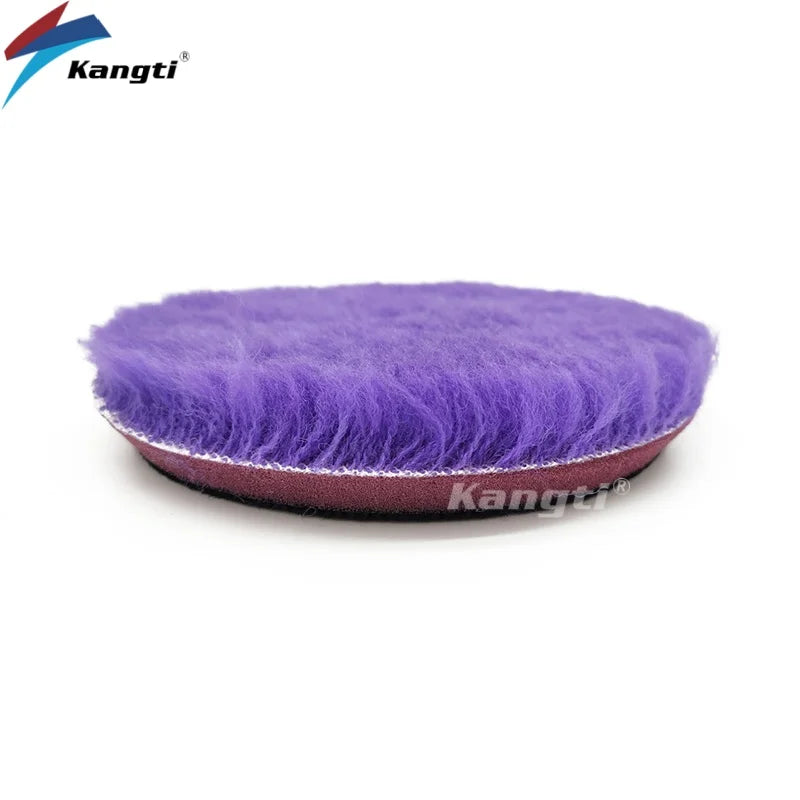 Gąbka Polerska z Wełny Jagnięcej 125mm/150mm - Pad do Woskowania i Polerowania Auta