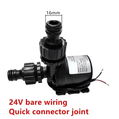 Water Pump High Pressure Ultra Quiet Solar DC12V/ 24V Lift 5M 800L/H Brushless Motor Submersible Water Pumps Quick Break Joint