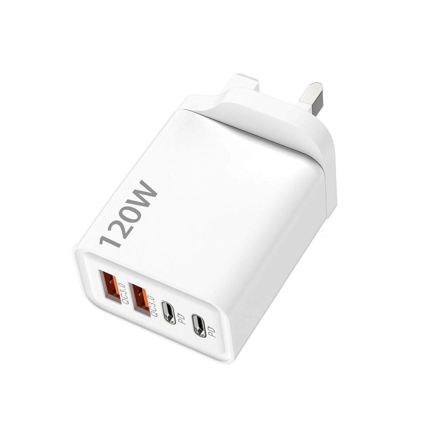 Ładowarka 120W 4 Porty USB-C PD3.0 - Szybka Stacja Ładująca iPhone Samsung