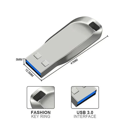 New USB Flash Drive 2TB 1TB 3.0 High-Sspeed PenDrive USB Memory Stick 512GB 256GB 128GB Waterproof Portable USB Drive 2026