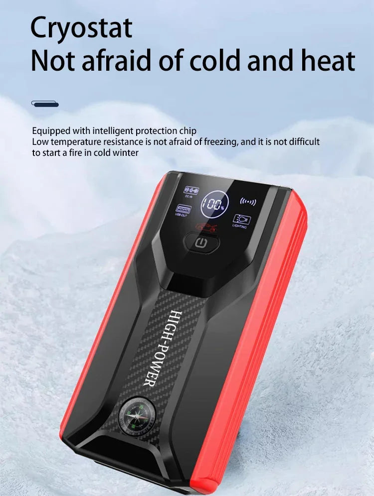 Rozrusznik Samochodowy 12V 28000mAh - Przenośna Ładowarka Powerbank