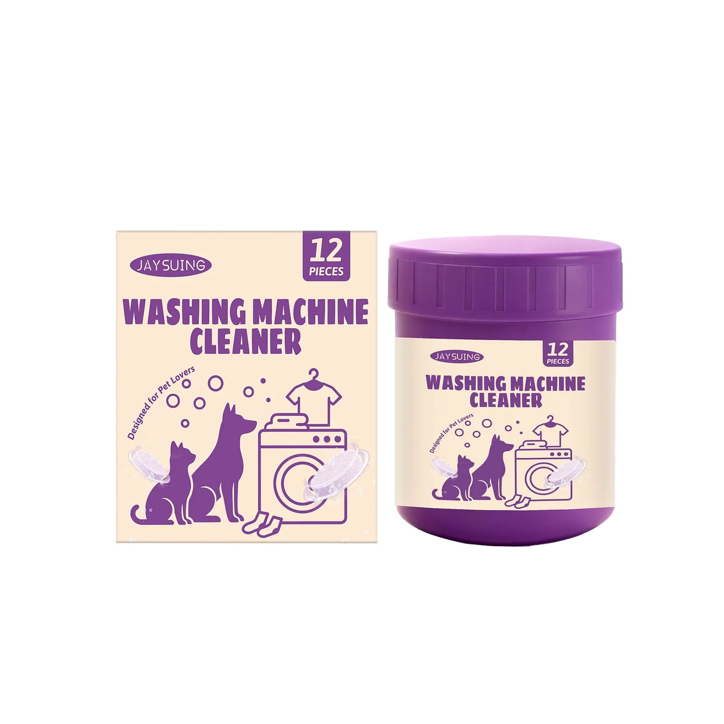 Washing Machine Cleaner Tablets, Deep Cleans & Removes Limescale, Mold & Odors. 3-in-1 Formula for Front & Top Loaders