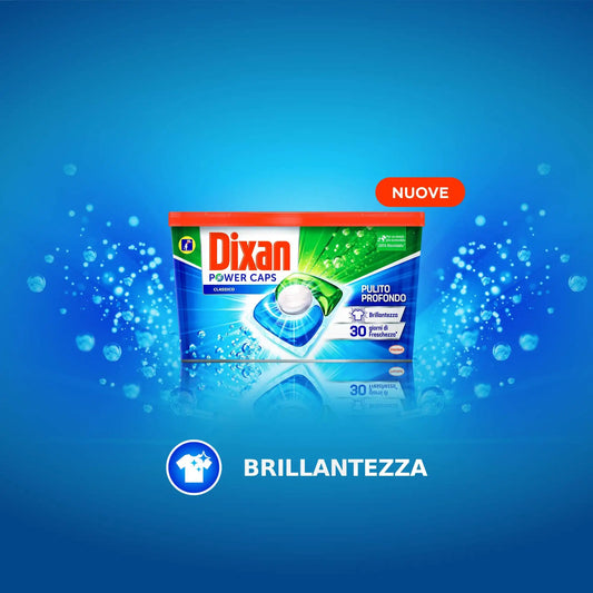 Dixan PowerCaps Multicolor, Washing Machine Detergent Capsules, Ideal for Colored Clothing, 60 washes-900g