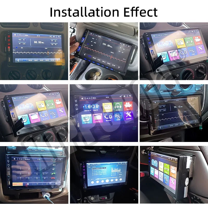 Radio Samochodowe 1 Din Carplay Android Auto - 7'' Touch Screen FM Bluetooth MirrorLink