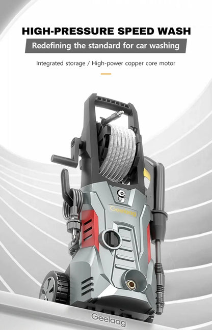 YOHON High Pressure Speed Wash Machine 1600W Induction Motor Multi - Water Source Car Cleaning Powerful Washer 3–7 Days Delivery