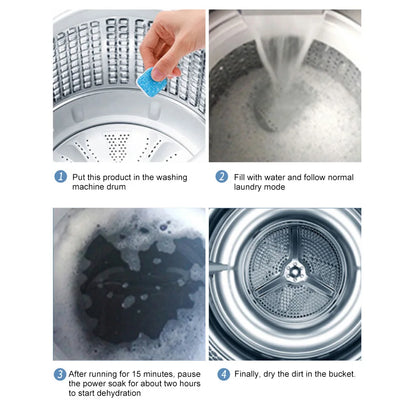 Washing Machine Cleaner Effervescent TabletsTank Cleaning Agent Drum Type Deodorant Remove Stain Detergent