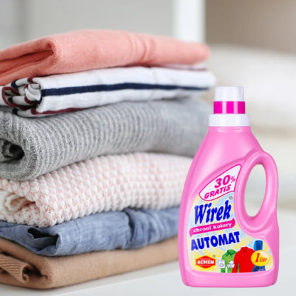 WIREK 1 L COLOR Laundry Liquid PROTECTS COLORS vending machine removes stains