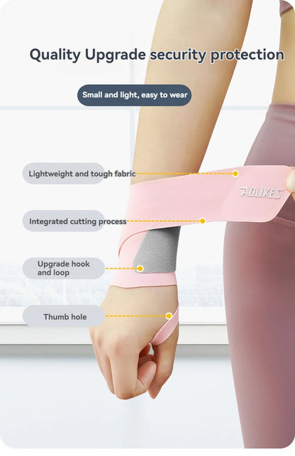 AOLIKES Ultra Thin and Soft Wrist Brace Wrist Wraps for Men and Women, Adjustable Wrist Support for Basketball Tennis Badminton