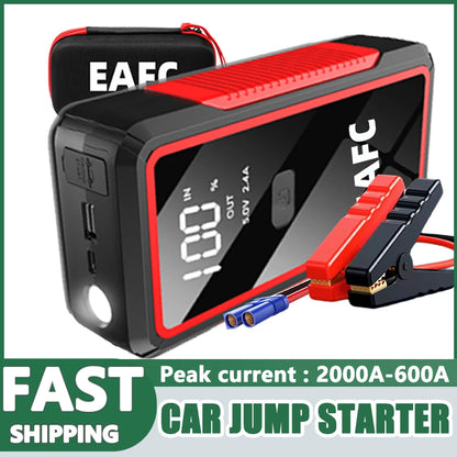 Rozrusznik Samochodowy 2000A/1200A/600A - Powerbank 12V JumpStarter