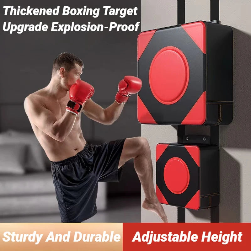 Ścienna Tarcza Bokserska 30/40cm - Regulowana Podkładka Treningowa do Taekwondo MMA Montaż Bez Wiercenia