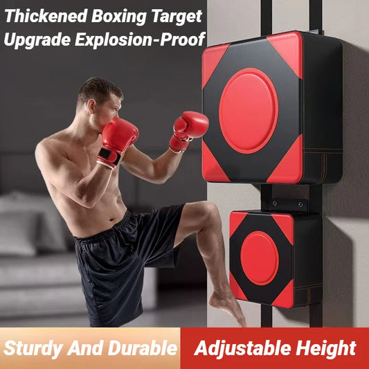 Ścienna Tarcza Bokserska 30/40cm - Regulowana Podkładka Treningowa do Taekwondo MMA Montaż Bez Wiercenia