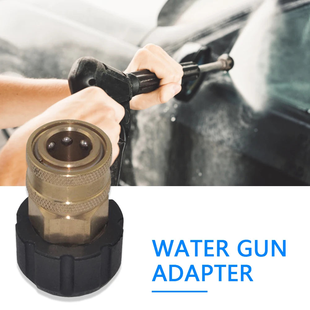 Adapter 1/4 3/8 Quick Connect Female M22 14-15mm - Pressure Washer 5000PSI Gun Adapter