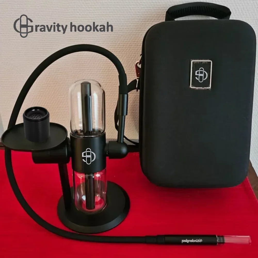 Fajka Grawitacyjna 11.4″ Metal - Podwójna Hookah Shisha z Torbą