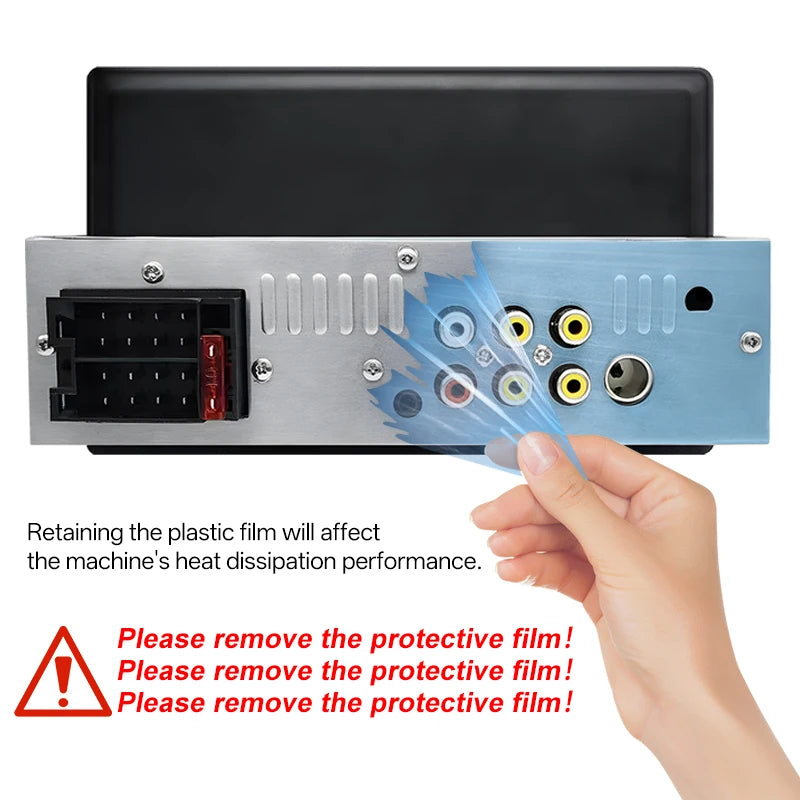 Radio 7 Carplay Android Auto - 1 Din Multimedia Player HD Touch Screen FM Bluetooth MirrorLink