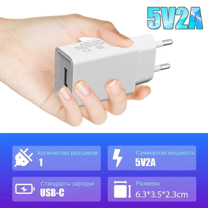 Ładowarka USB 5V 2A Universal - iPhone Samsung Xiaomi Redmi LG EU/US