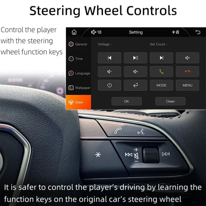 Radio Samochodowe 1 Din Carplay Android Auto - 7'' Touch Screen FM Bluetooth MirrorLink