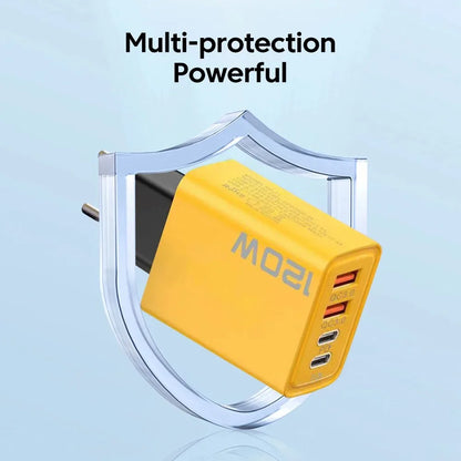 Ładowarka 120W Multiport QC3.0 PD - USB Type C dla iPhone Xiaomi Huawei EU/US