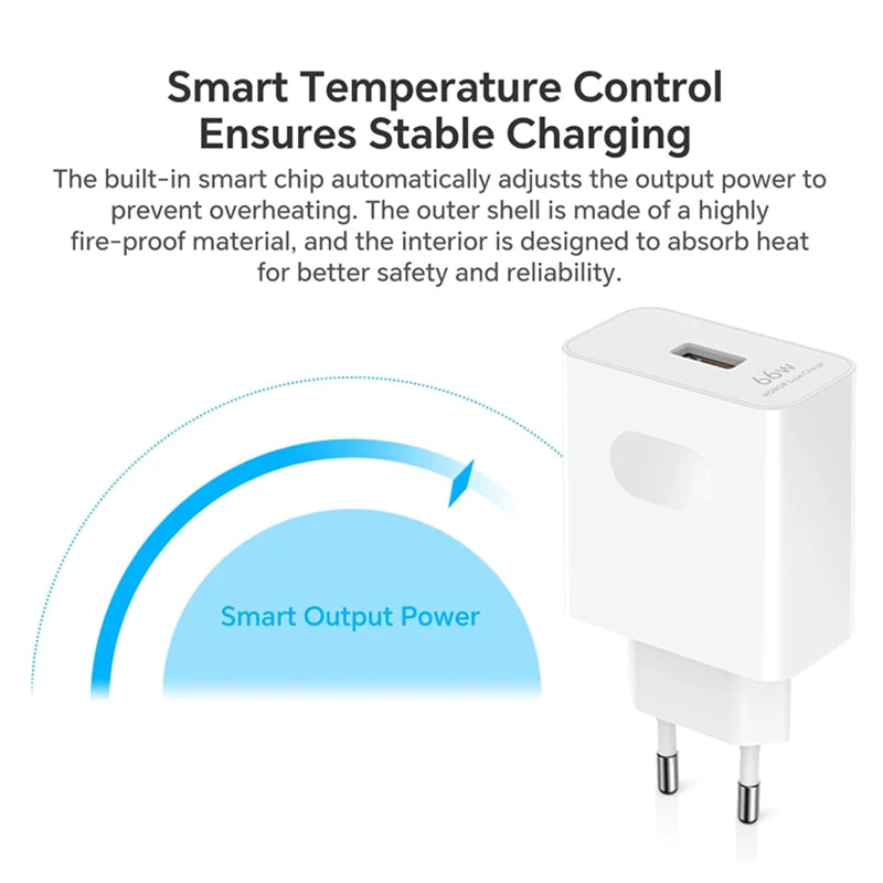 Ładowarka Huawei 66W Super Fast - Mate 40/50 P60 Nova Honor Magic Kabel 2m