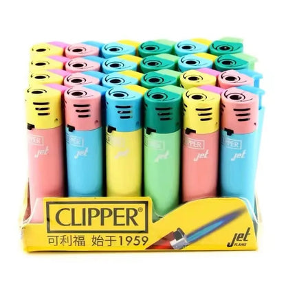 Zapalniczka CLIPPER z Młynkiem - Metalowa Gazowa Wielokrotnego Użytku