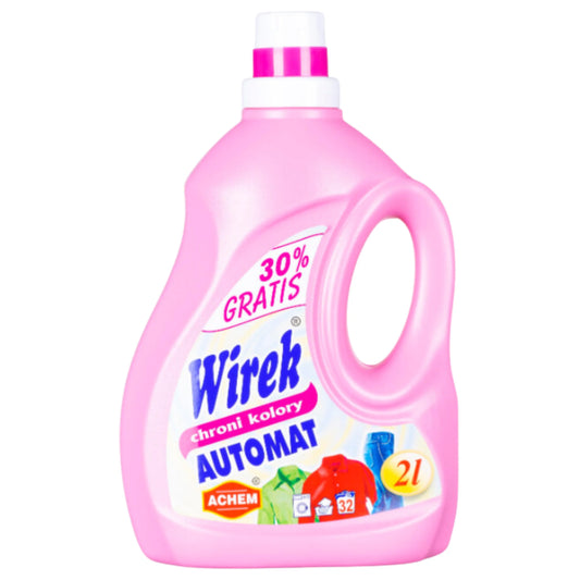 2 L COLOR Laundry Liquid WIREK PROTECTS COLORS Vending machine pink