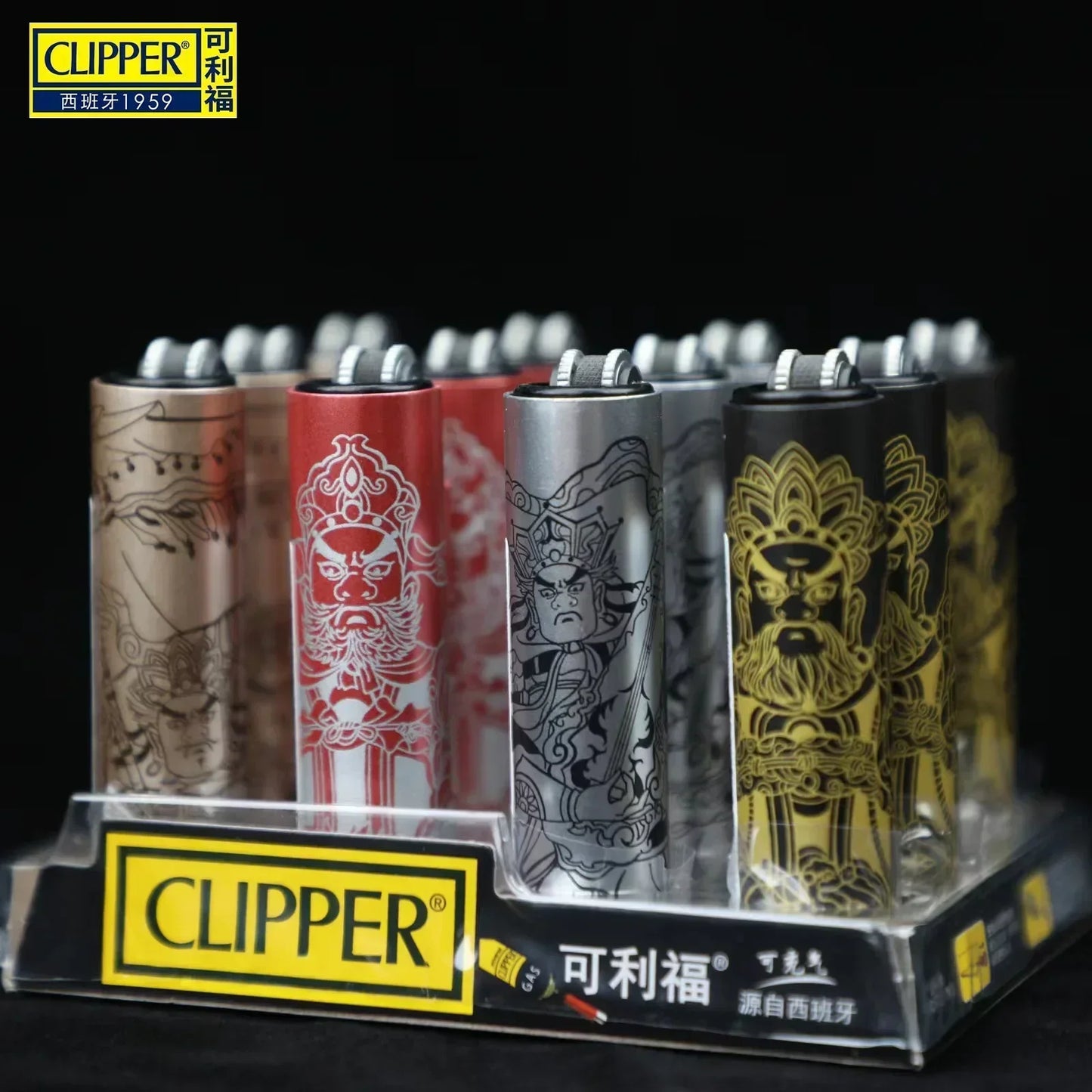 Zapalniczka CLIPPER z Młynkiem - Metalowa Gazowa Wielokrotnego Użytku