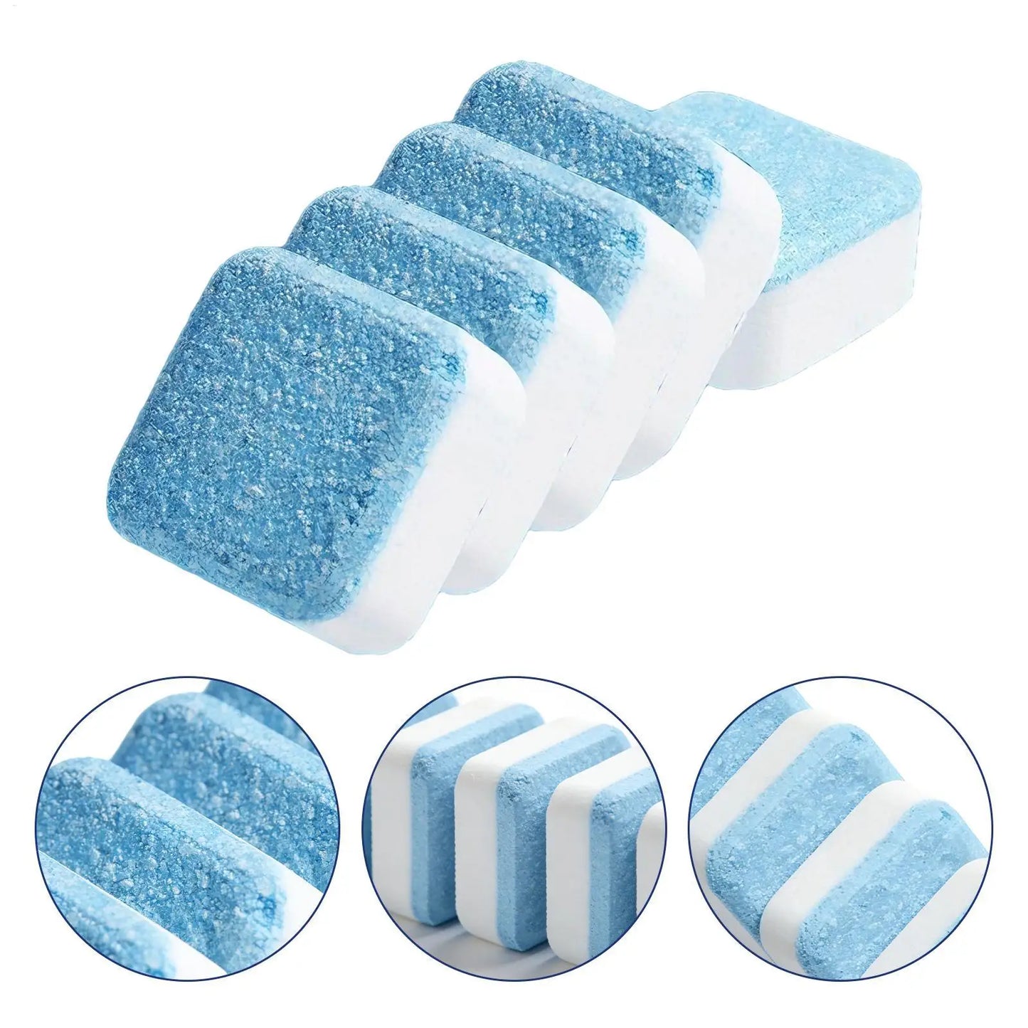 Washer Machine Cleaner Tablets 48 Pieces Safe Stain Remover Washing Machine Descaler For Odor Grime Scale Buildup Home Bathroom