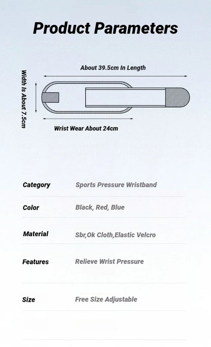 Adjustable Fitness Strength Bandage Hand Wrist Straps Sports Wristbands Support Gym Wraps Brace Wrist-Band