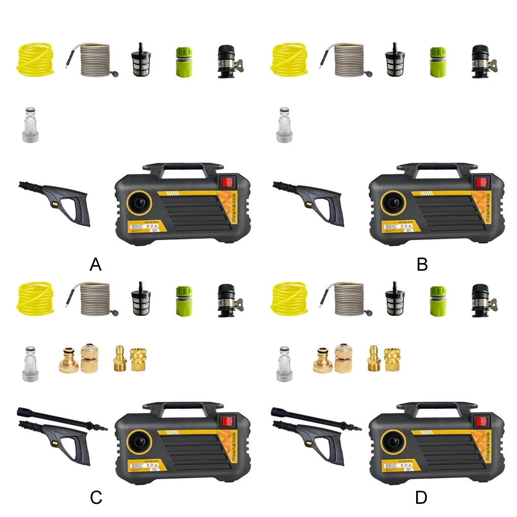 Myjka Ciśnieniowa Elektryczna 3000W 220V/110V - Przenośna do Mycia Auta i Ogrodu