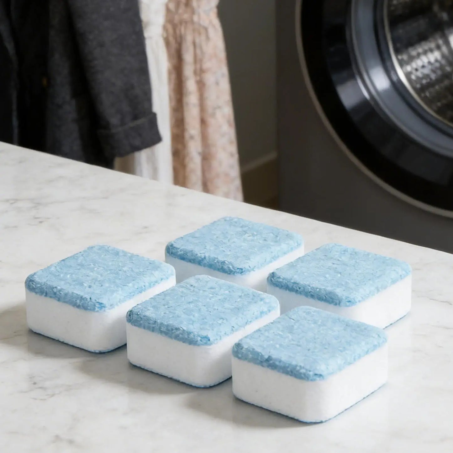 Washing Machine Cleaner 48 Pieces Safe Odor Remover Washing Machine Descaler For Odor Grime Scale Buildup Home Bathroom Laundry