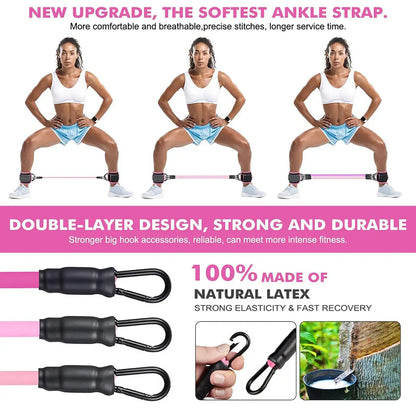 AOLIKES Cable Ankle Straps Double D-Ring Ankle Cuffs For Gym Workouts Glutes Legs Strength Training Brace Support Sport Safety