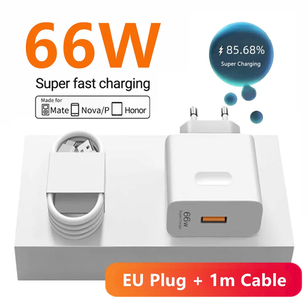 Ładowarka Huawei 66W Super Fast - Mate 40/50 P60 Nova Honor Magic Kabel 2m