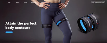 Opaski Treningowe na Nogi 2szt - Regulowane Opaski BFR do Wzrostu Mięśni