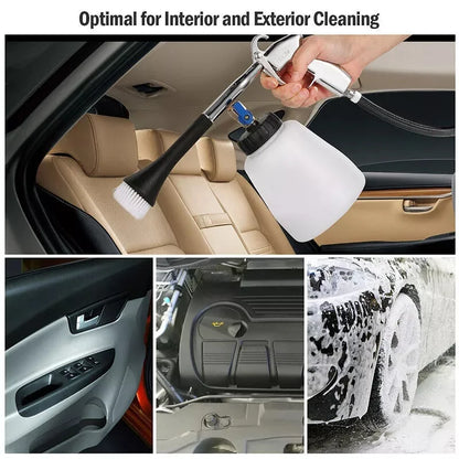 Tornador Washer Interior Cleaning - Deep Cleaning Gun Brush High Pressure Spray Rinsing Blowing Dust