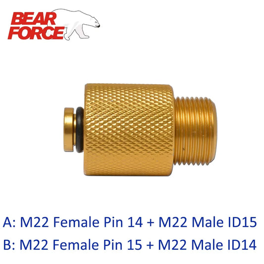 Adapter do Myjki Ciśnieniowej M22 ID14 na M22 ID15 - Złączka Miedziana