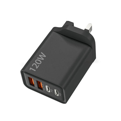 Ładowarka 120W 4 Porty USB-C PD3.0 - Szybka Stacja Ładująca iPhone Samsung