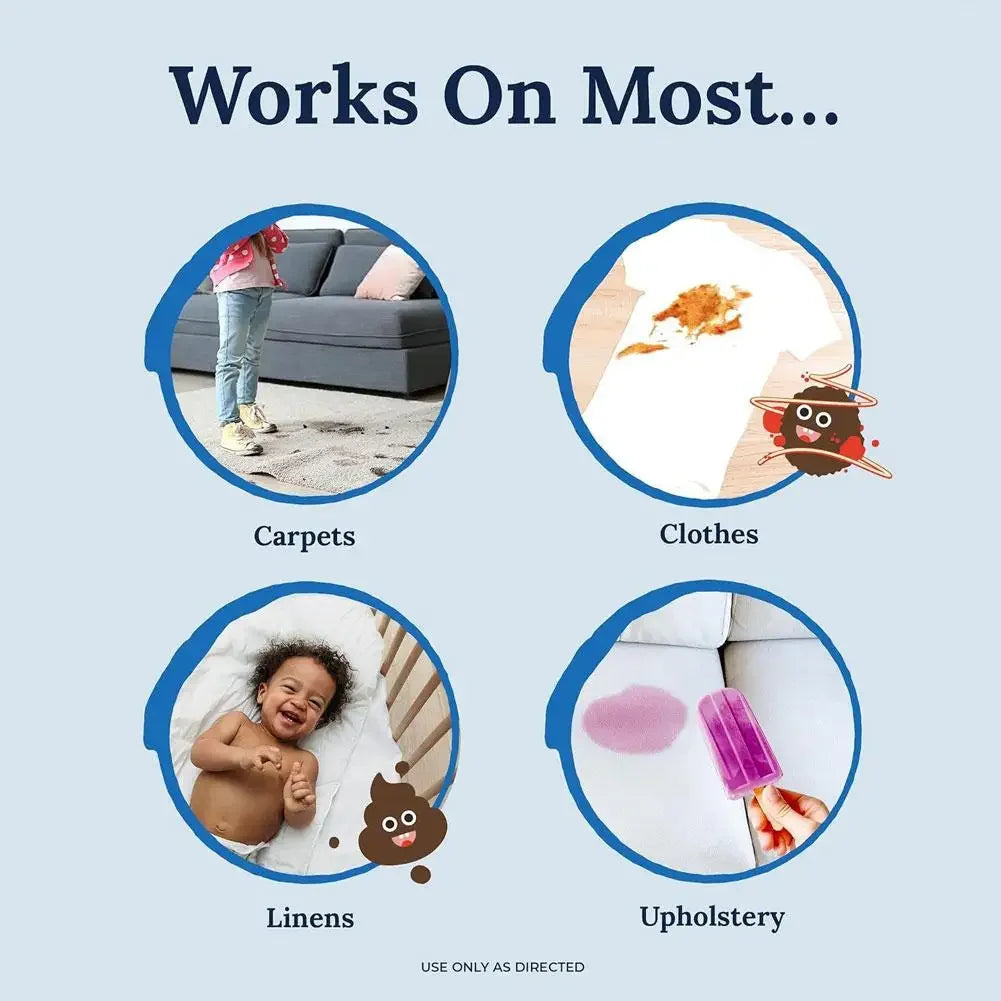 Stain Remover Spray Portable Stain Treater for Laundry Fabric Oil Remover Effective Laundry Spray for Food Pet Candle Stains