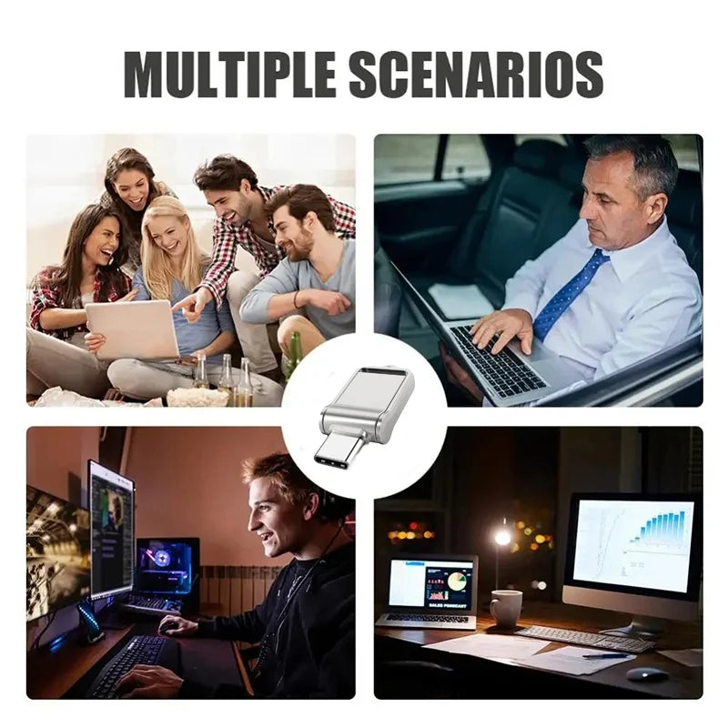 Pendrive USB 3.2 Type-C 128GB-2TB - Szybki Dual Interfejs dla Telefonu i Komputera 2025