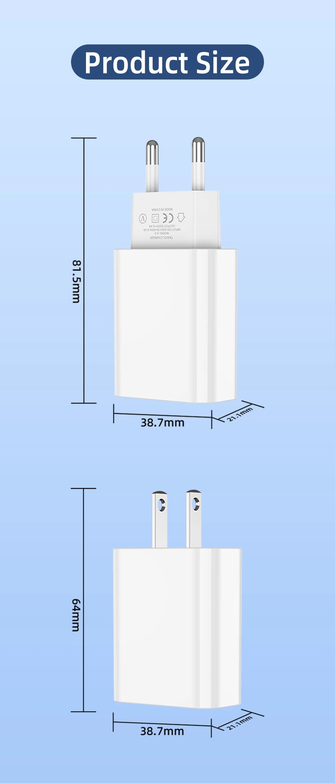 Ładowarka Sieciowa USB 15W Fast Charge - Szybkie Ładowanie iPhone Samsung