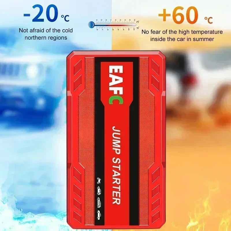 Rozrusznik Samochodowy 600A - Przenośny Powerbank Awaryjny 12V