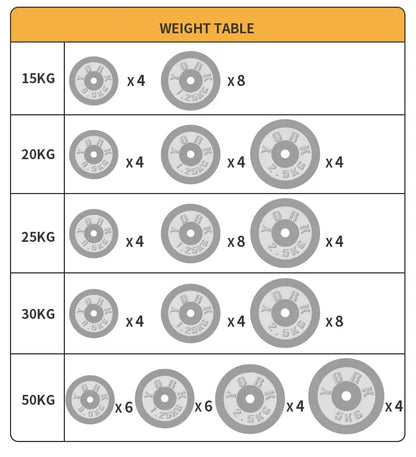 Żeliwne Hantle 10-30kg - Zestaw Hantli i Sztangi do Siłowni Domowej z Pudełkiem