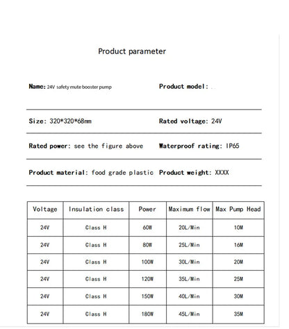 Pompa Prysznicowa 24V Automatyczna - Zwiększenie Ciśnienia Wody w Domu
