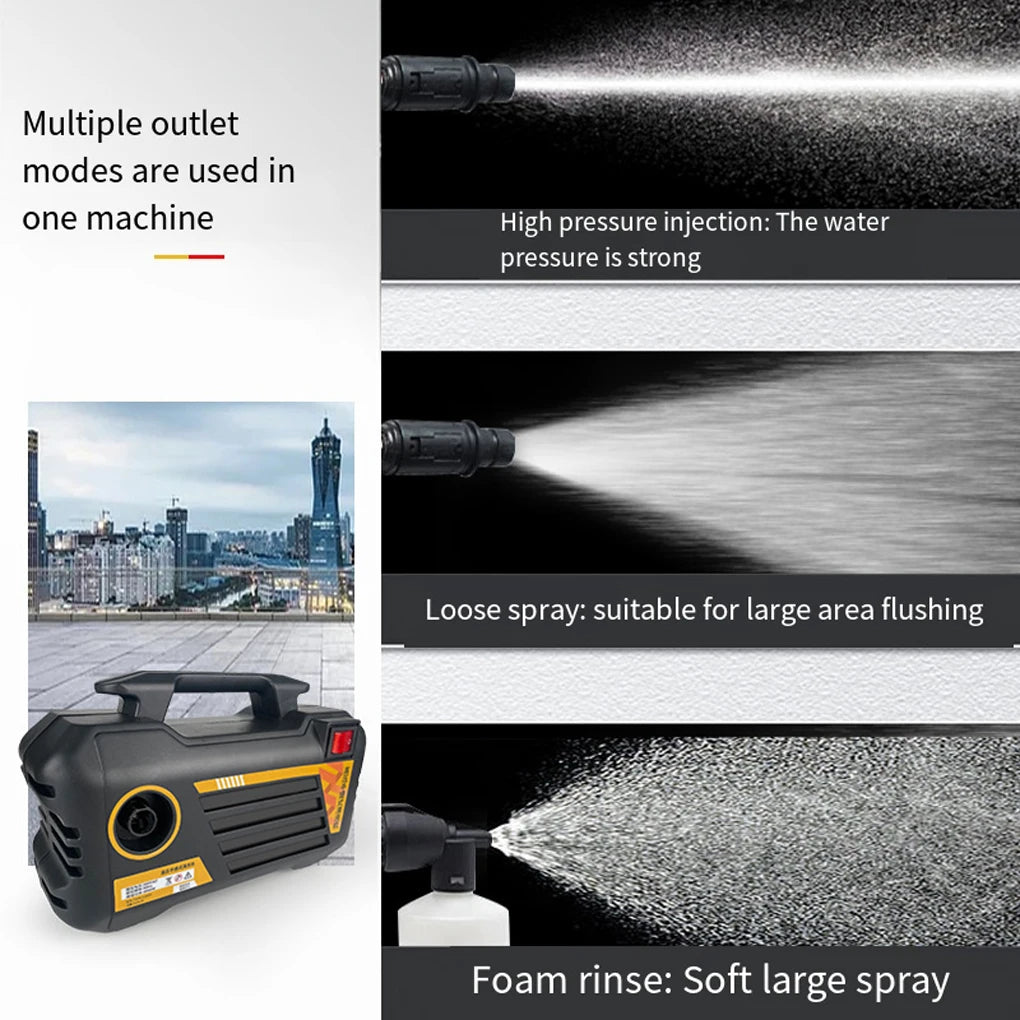 Myjka Ciśnieniowa Elektryczna 3000W 220V/110V - Przenośna do Mycia Auta i Ogrodu
