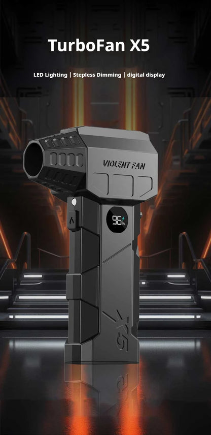 Dmuchawa 990000RPM Turbo - Powerful Air Blower Brushless Motor 198km/h Display Vacuum Kit