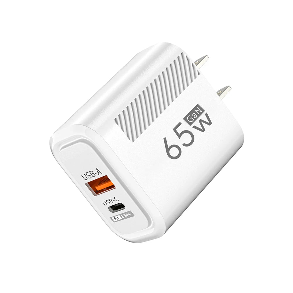 Ładowarka 65W USB-C PD Fast Charging - Szybka iPhone Samsung Xiaomi EU/US