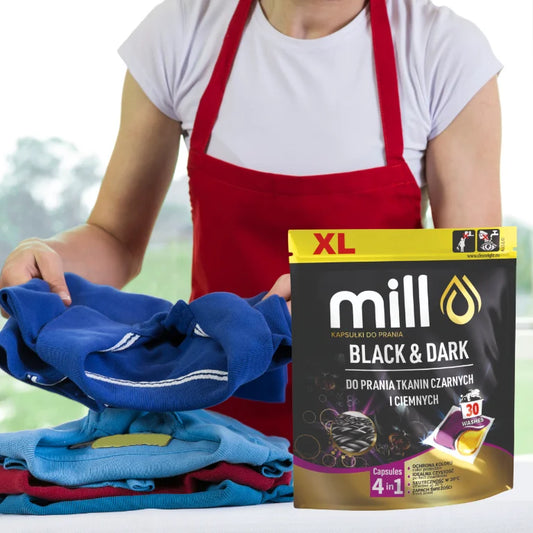 Mill Professional-Black & dark washing capsules 30 pieces for dark laundry